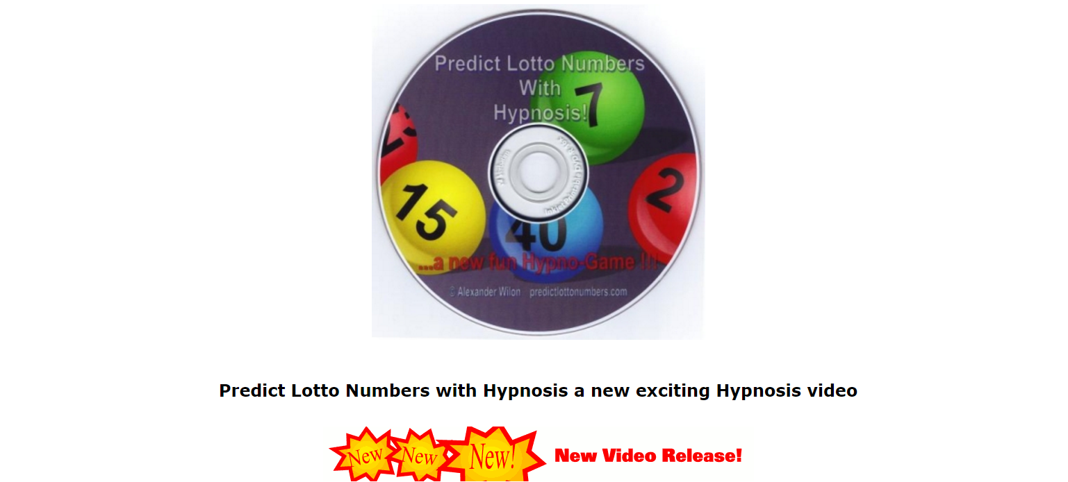 predictlottonumbers.com - Predict Lotto Numbers With Hypnosis - LOL SCAM!